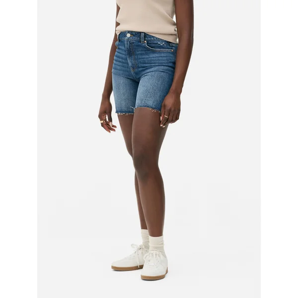 Boyfriend Denim Shorts - Indigo