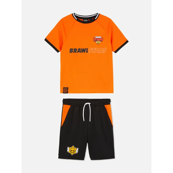 Brawl Stars T-Shirt and Shorts - Orange