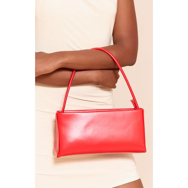 Bright Red Slim Shoulder Bag