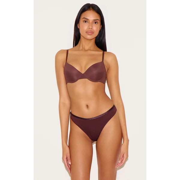Brown Underwired T-Shirt Bra