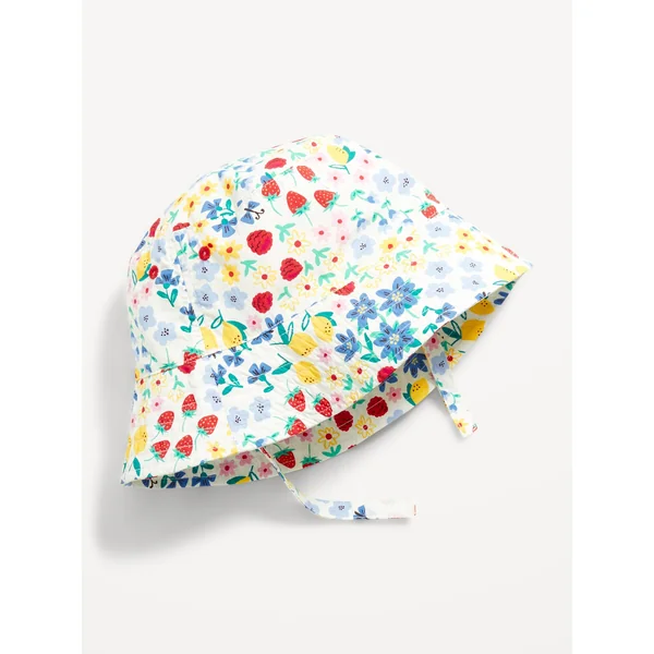 Bucket Hat for Toddler Girls - Multi-Floral