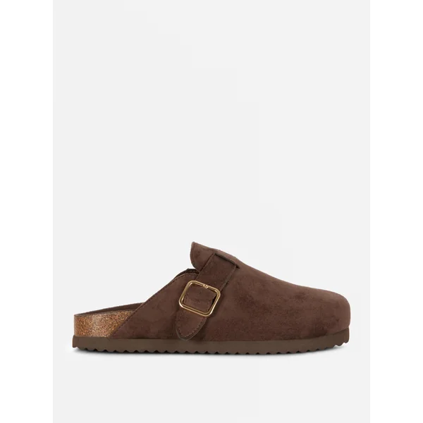 Buckled Clogs - Chocolate