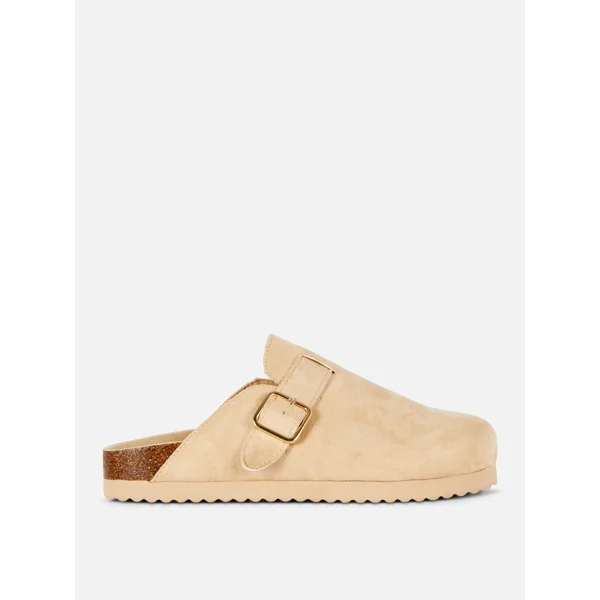 Buckled Clogs - Sand