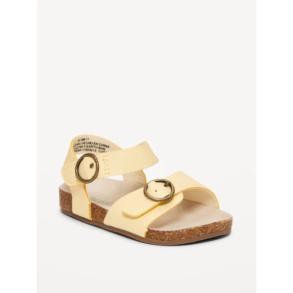 Buckled Strap Sandals for Baby - Butter Cream