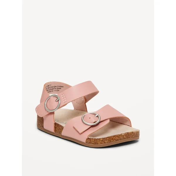 Buckled Strap Sandals for Baby - Pink Bell