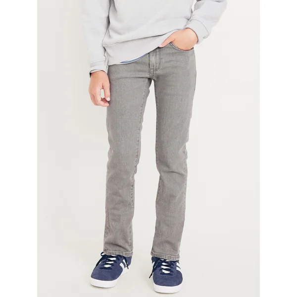 Built-In Flex Black Skinny Jeans For Boys - GREY RINSE