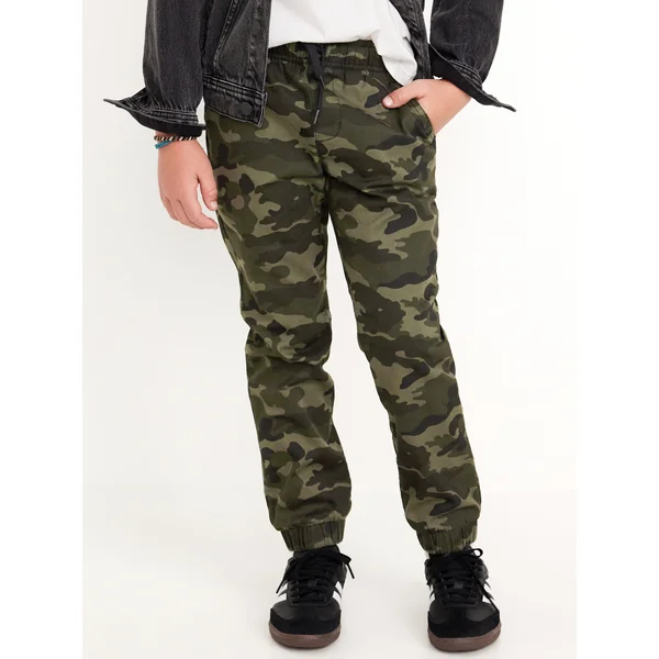 Built-In Flex Twill Jogger Pants for Boys - AUTHENTIC CAMO