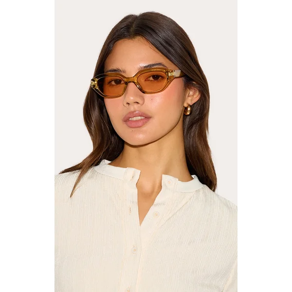 Butter Yellow Acrylic Cat Eye Sunglasses