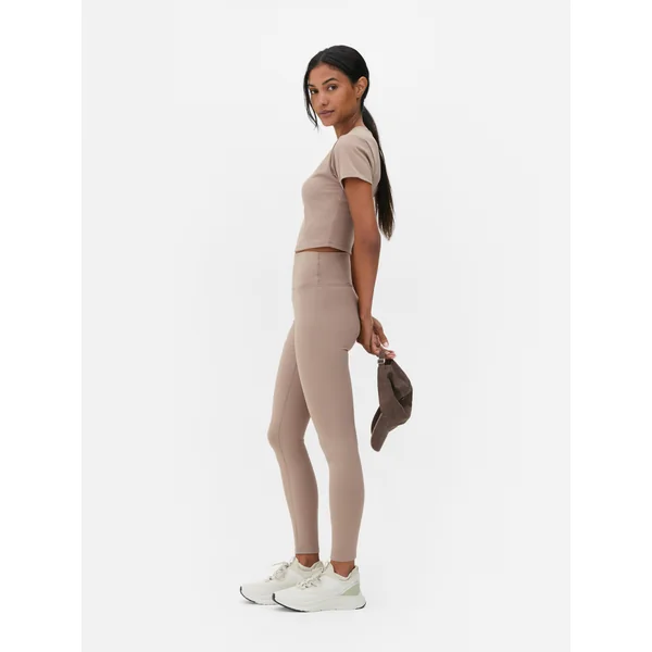 Buttery Soft Gym Leggings - Tan