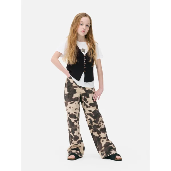 Buttoned Knit Vest - Black