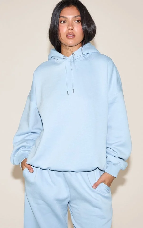 Baby Blue Oversized Hoodie