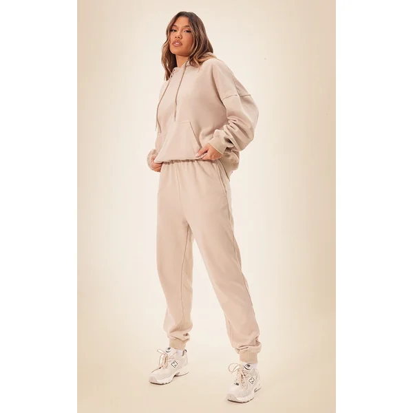 Camel Washed Oversized Cuffed Sweatpants