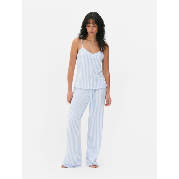 Cami and Pants Pajamas - Light Blue