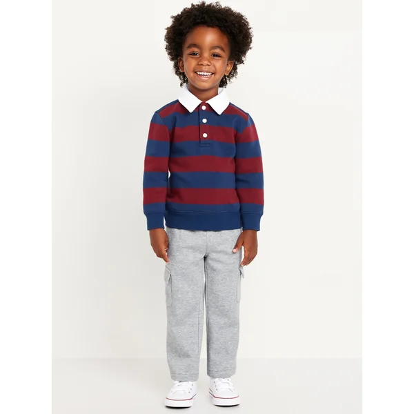 Cargo Straight-Leg Sweatpants for Toddler Boys - Medium Heather Gray