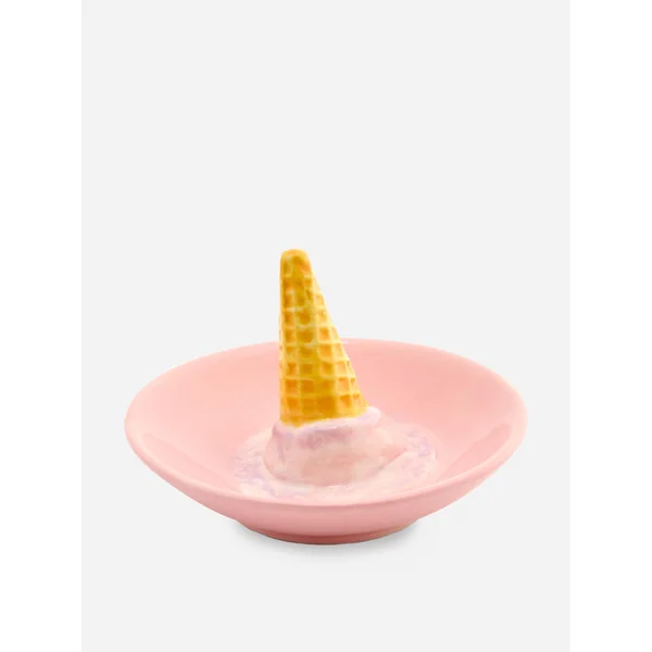 Ceramic Ice Cream Trinket Dish - Multi