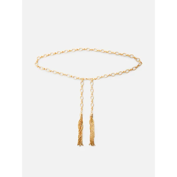 Chain Tassel Belt - Gold