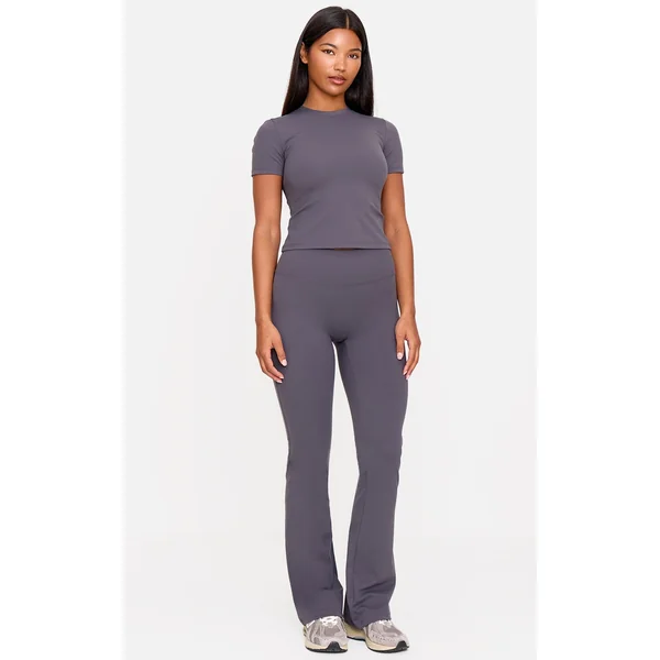 Charcoal Sculpt Straight Leg Yoga Pants