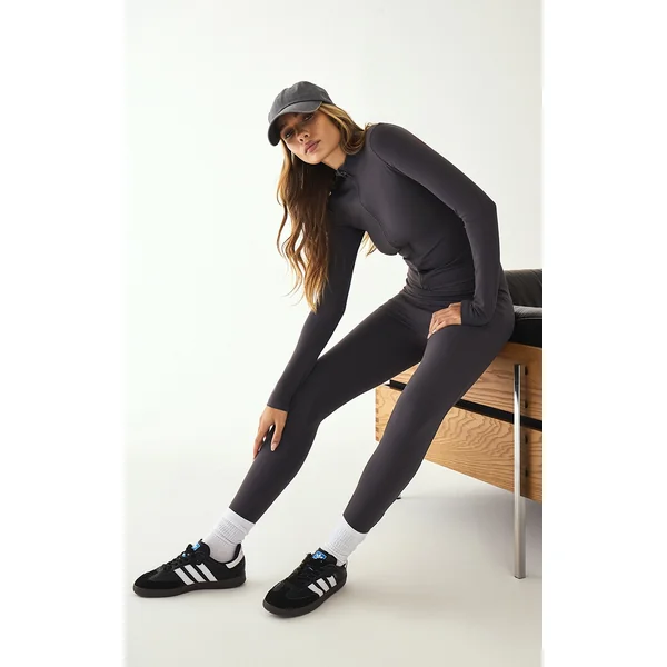 Charcoal Sculpt Super High Waist Gym Leggings