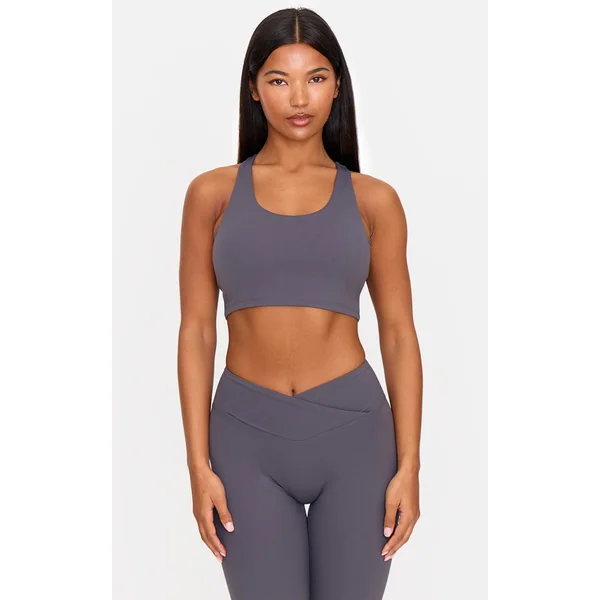 Charcoal Ultimate Sculpt Double Layer Padded Sports Bra