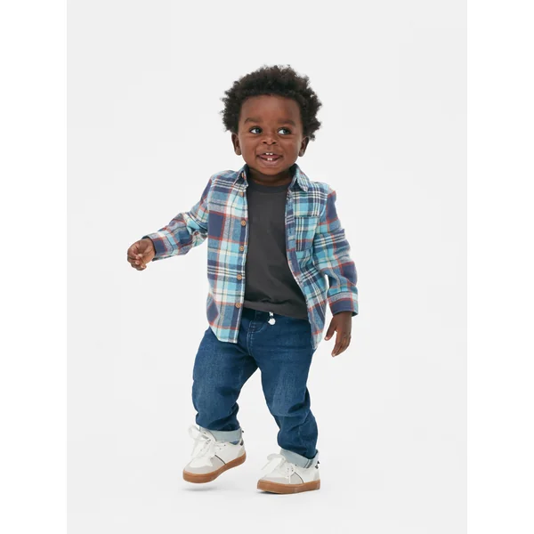 Check Long Sleeve Shirt - Blue