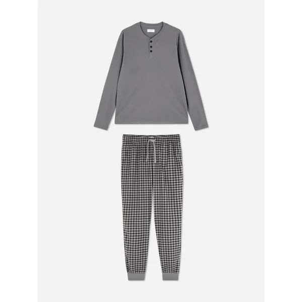 Check Pajamas - Gray