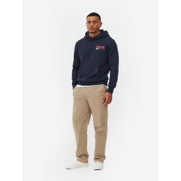 Chicago Deep Dish Graphic Hoodie - Navy