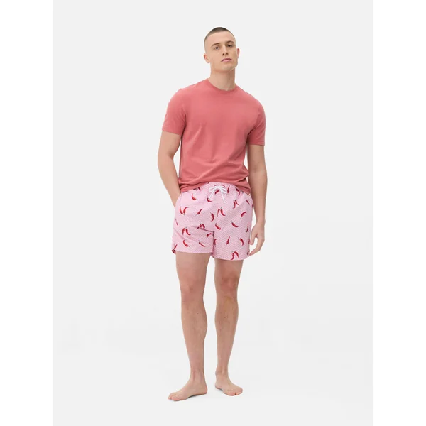 Chilli Pepper Swim Shorts - Pink
