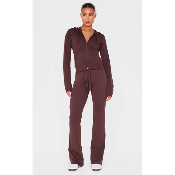 Chocolate Low Rise Skinny Flare Pants