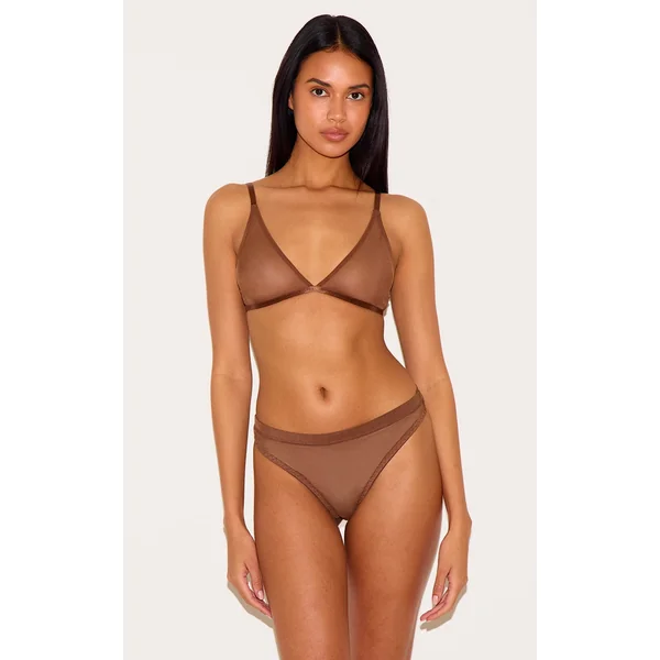 Chocolate Mesh Briefs