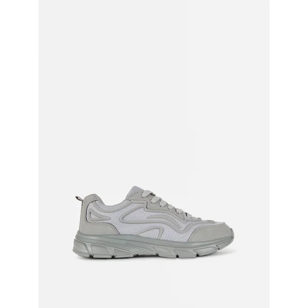 Chunky Mesh Sneakers - Gray