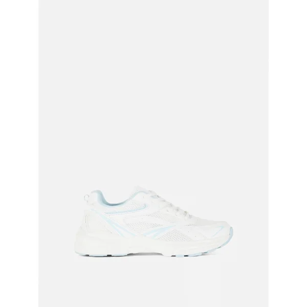 Chunky Mesh Sneakers - White