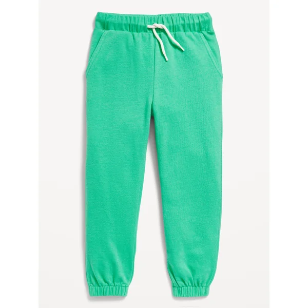Cinched-Hem Jogger Sweatpants for Toddler Boys - Neon Glow
