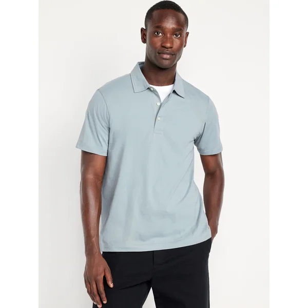 Classic Fit Jersey Polo - Silver Sage