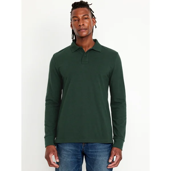 Classic Fit Pique Polo - Forest Canopy