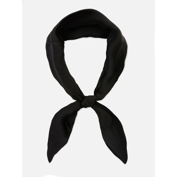 Classic Satin Scarf - Black