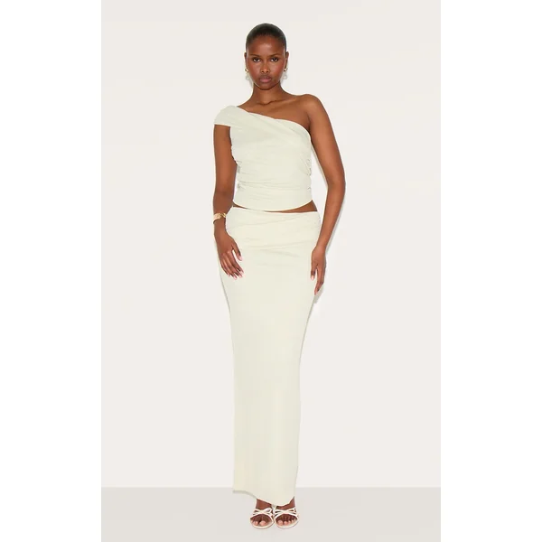 Clay Onion Skin Low Waist Maxi Skirt