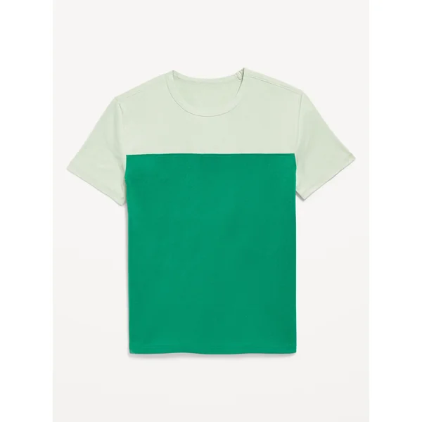 CloudMotion Color-Block Graphic T-Shirt for Boys - GREEN MANGROVE