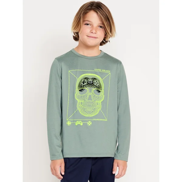CloudMotion Long-Sleeve Graphic T-Shirt for Boys - RAINY SEASON