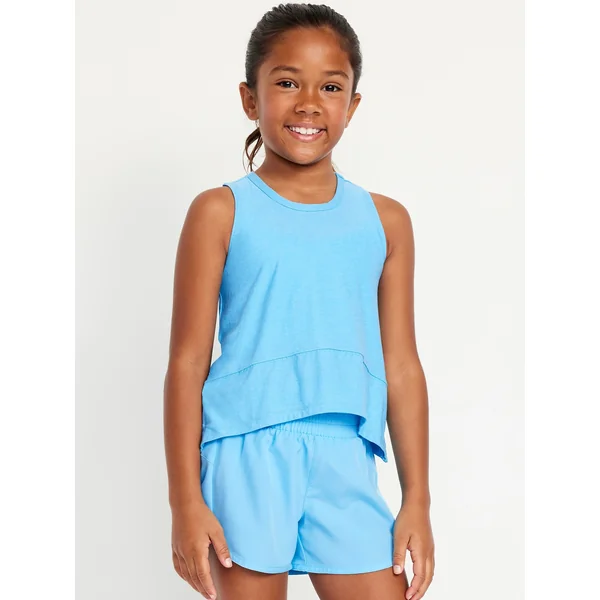 CloudMotion Muscle Tank Top for Girls - BLUE SWIRL