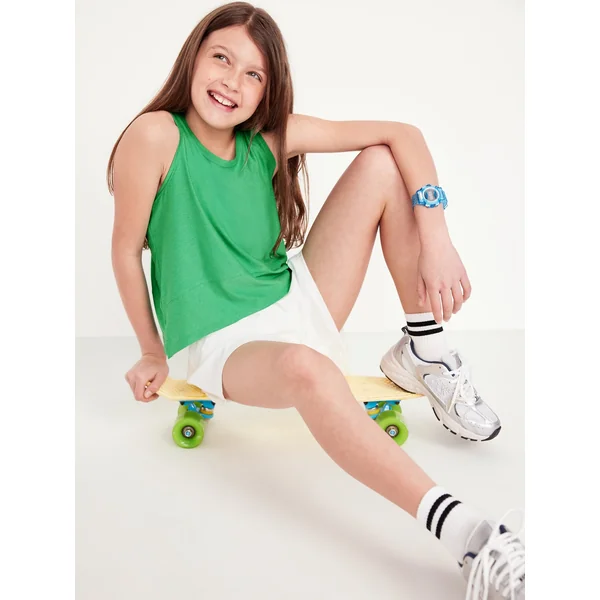 CloudMotion Muscle Tank Top for Girls - INFINITY GREEN