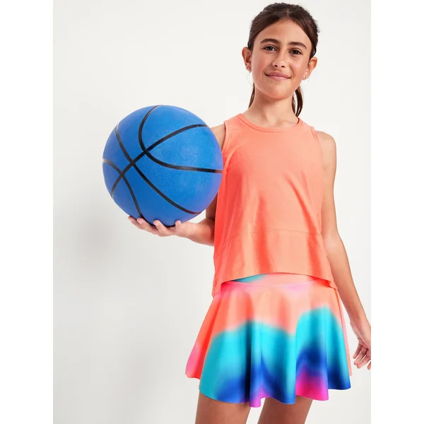 CloudMotion Muscle Tank Top for Girls - Melon Shock Neon