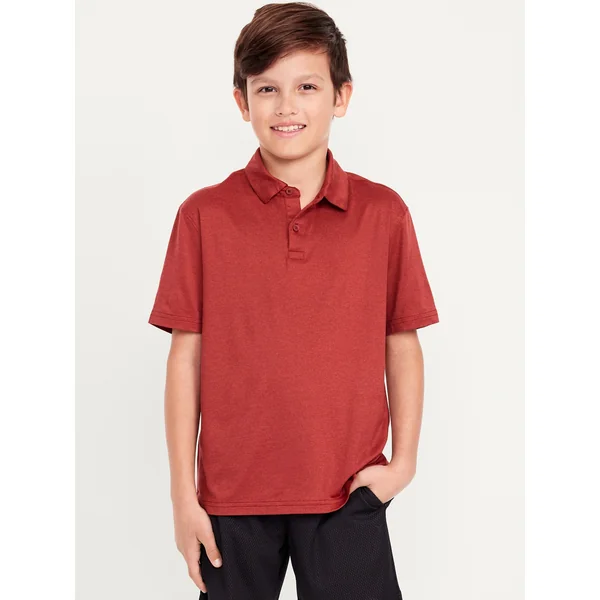CloudMotion Performance Polo Shirt for Boys - CARMINE