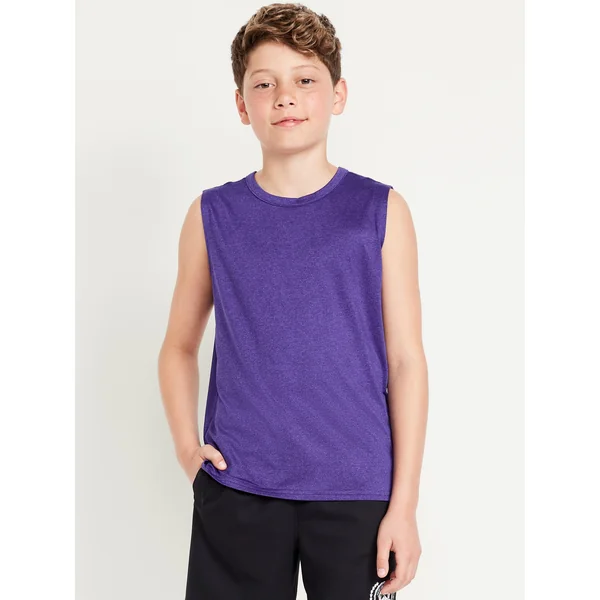 CloudMotion Performance Tank Top for Boys - Purple