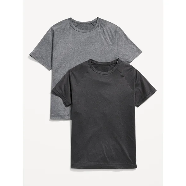 CloudMotion Performance T-Shirt 2-Pack for Boys - Black/Gray Cloud