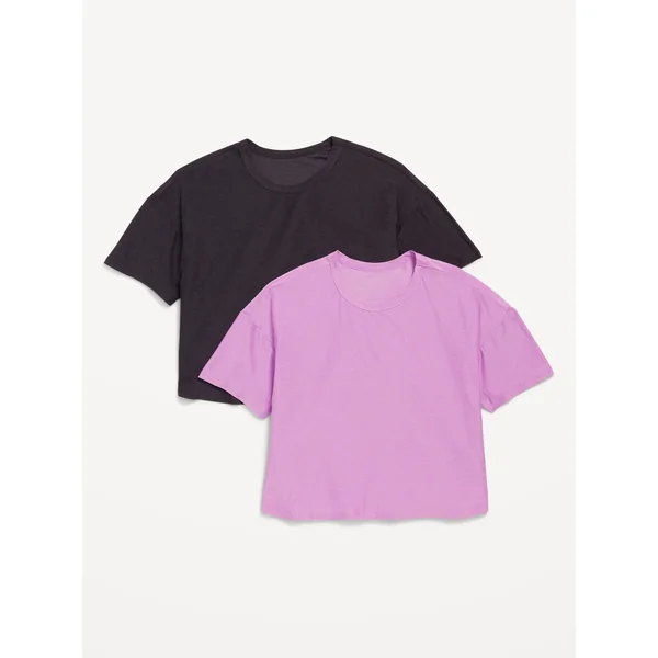 CloudMotion Performance T-Shirt 2-Pack for Girls - ROCK ROSE