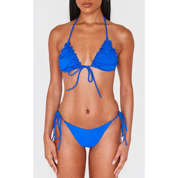 Cobalt V Front Tie Side Bikini Bottoms