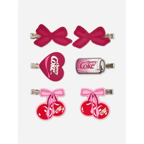 Coca-Cola No Dent Hair Clips - Purple