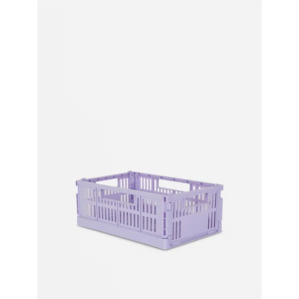 Collapsable Mini Storage Crate - Lilac