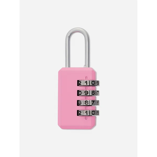 Combination Padlock - Pink