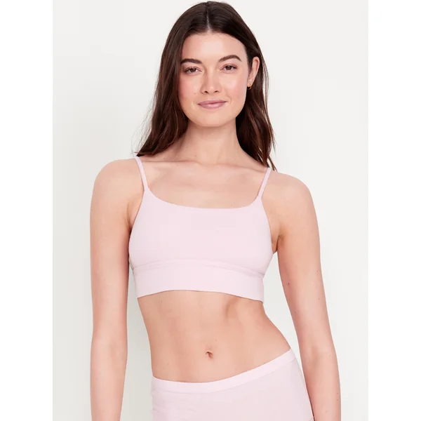 Cotton Cami Bralette - Palest Blossom